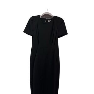 NWT Calvin Klein Tulip-Sleeve Sheath Dress Black Women’s Size 8 Career Cocktail